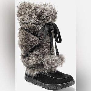 Faux fur Eddie Bauer Squatch Boots Women Size 7.5